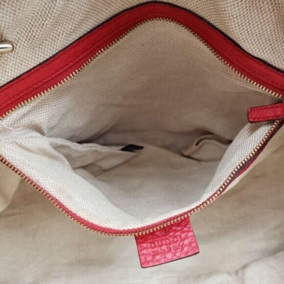 GUCCI Soho Red Leather Shoulder Bag 583-070724 - Picture 12 of 14